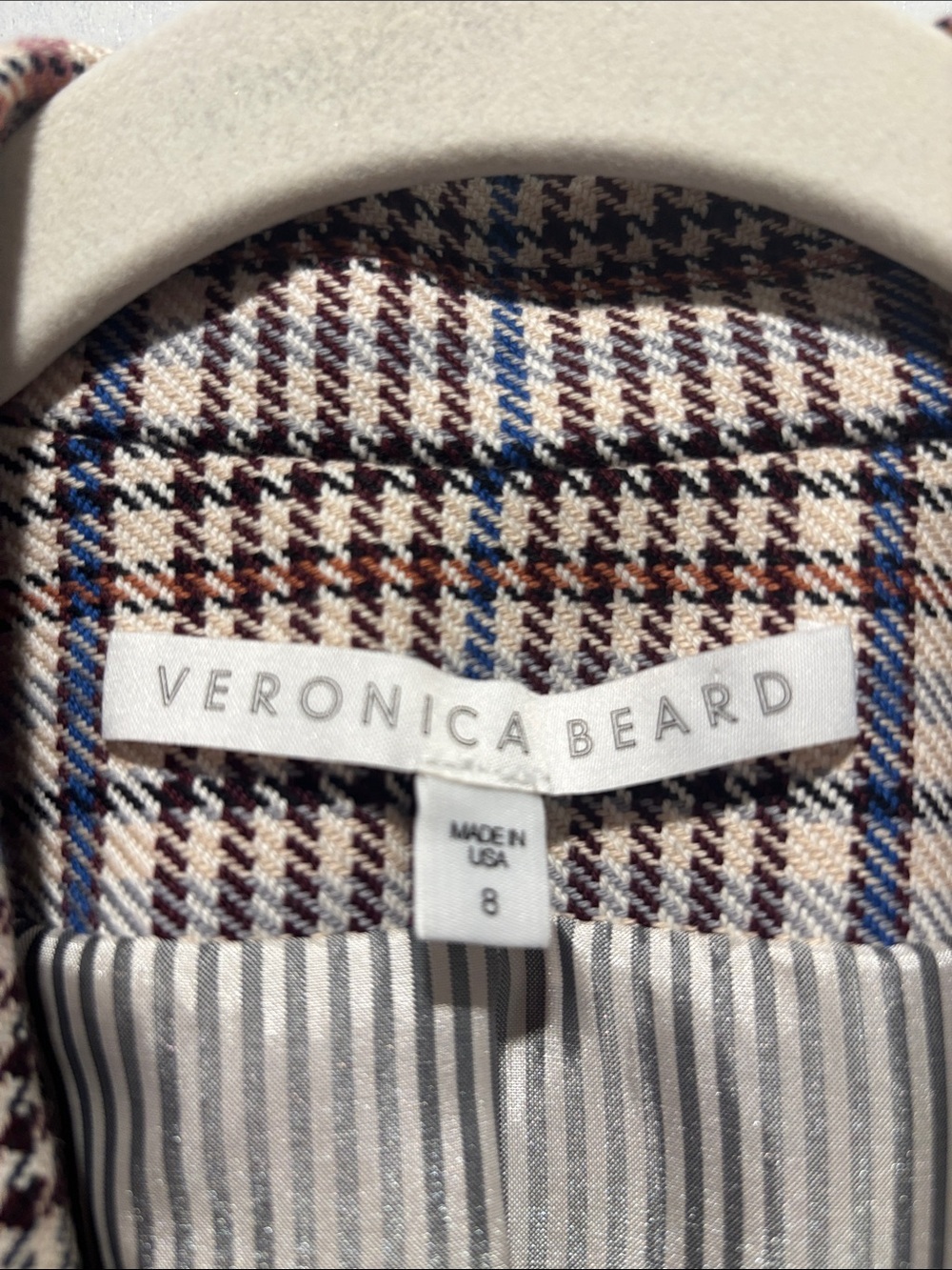 VERONICA BEARD Fuller plaid single breasted Dickey blazer - Picture 2 of 11